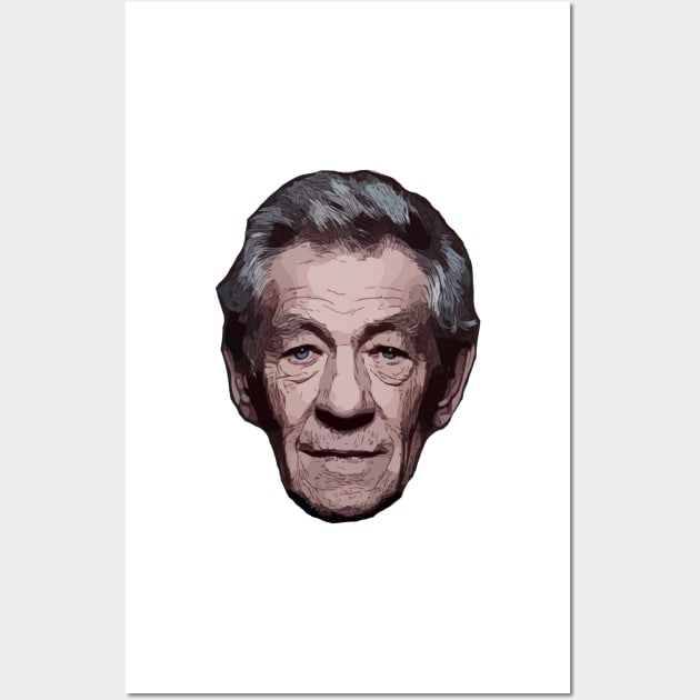Ian McKellen Vector Art Wall Art by Playful Creatives